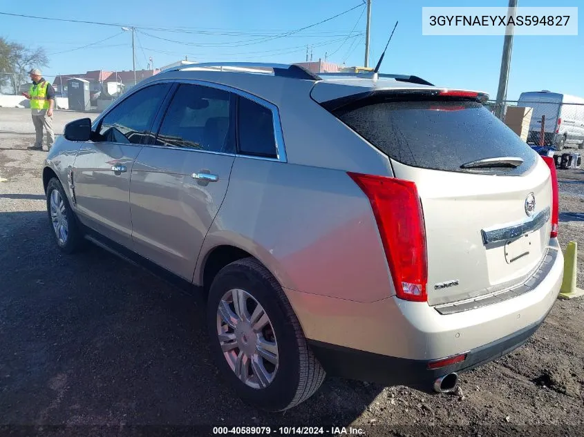 2010 Cadillac Srx Luxury Collection VIN: 3GYFNAEYXAS594827 Lot: 40589079