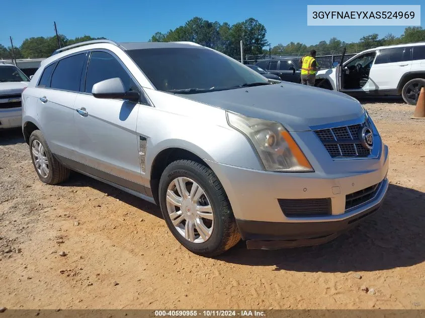 2010 Cadillac Srx Luxury Collection VIN: 3GYFNAEYXAS524969 Lot: 40590955