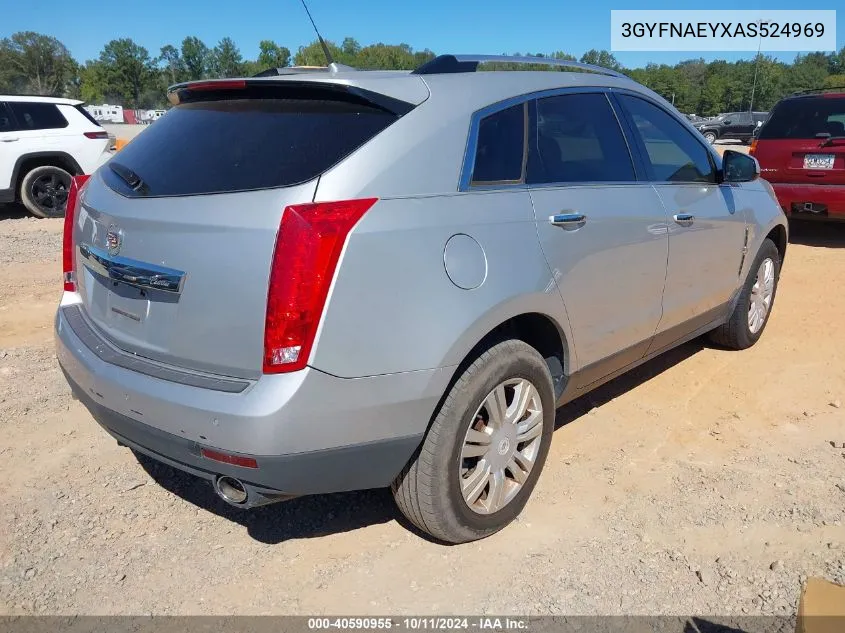 2010 Cadillac Srx Luxury Collection VIN: 3GYFNAEYXAS524969 Lot: 40590955