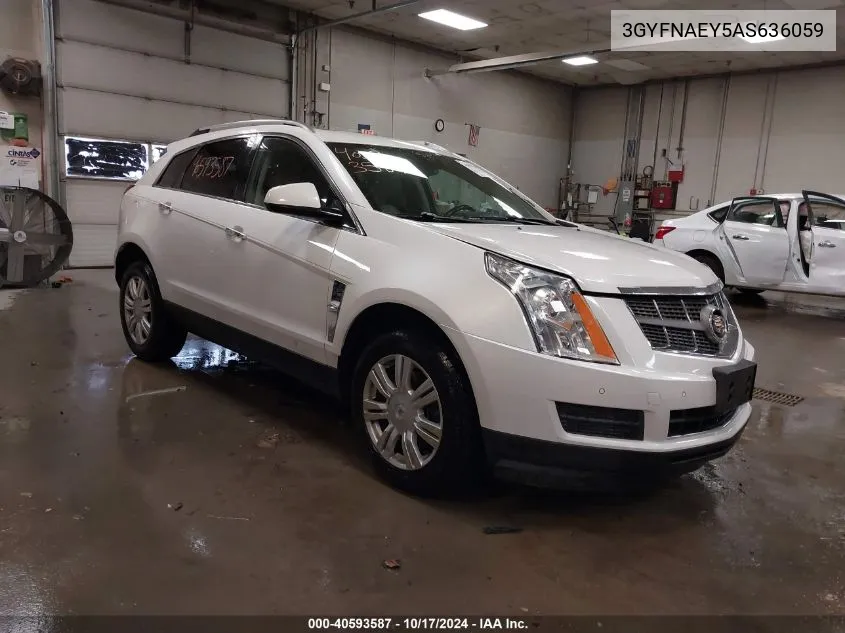 2010 Cadillac Srx Luxury Collection VIN: 3GYFNAEY5AS636059 Lot: 40593587