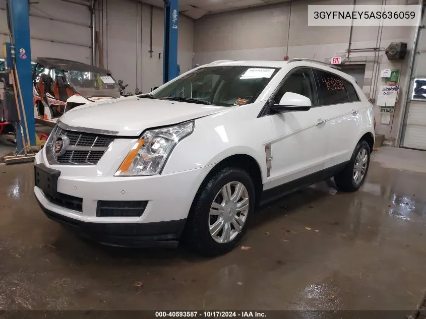 2010 Cadillac Srx Luxury Collection VIN: 3GYFNAEY5AS636059 Lot: 40593587