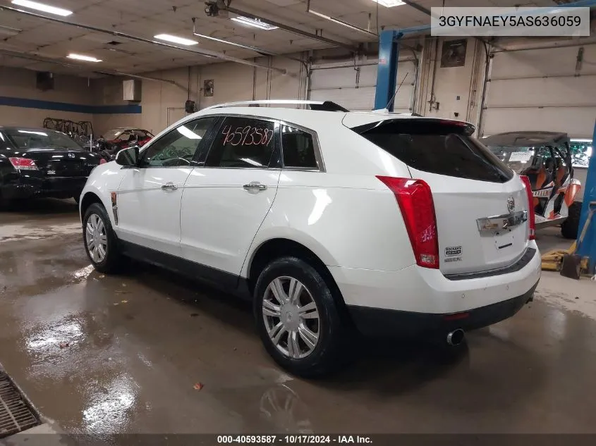 2010 Cadillac Srx Luxury Collection VIN: 3GYFNAEY5AS636059 Lot: 40593587