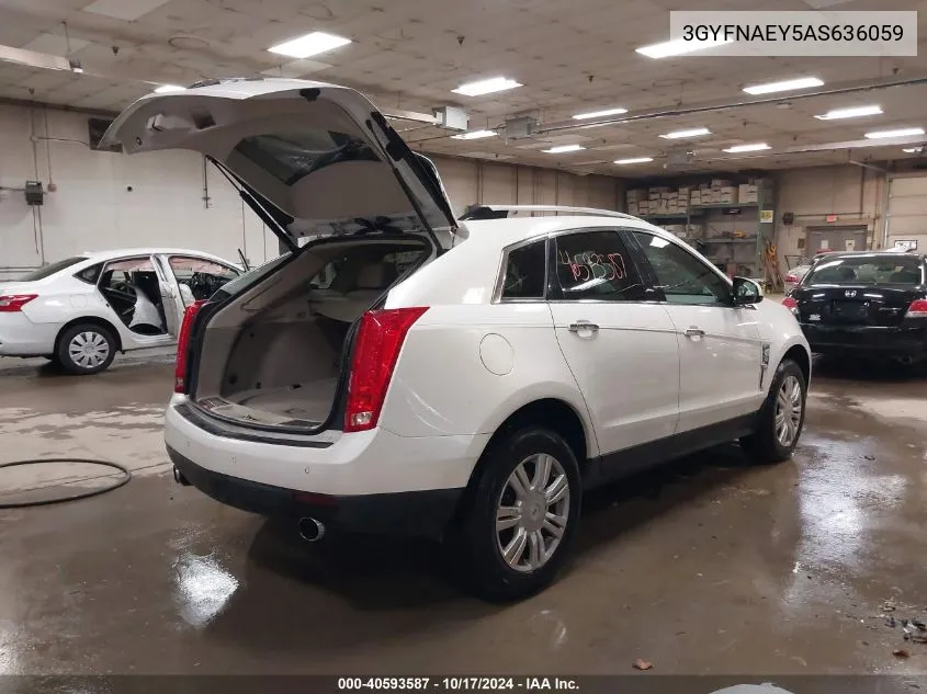 2010 Cadillac Srx Luxury Collection VIN: 3GYFNAEY5AS636059 Lot: 40593587