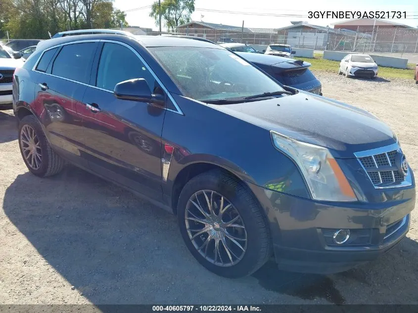 2010 Cadillac Srx Performance Collection VIN: 3GYFNBEY9AS521731 Lot: 40605797