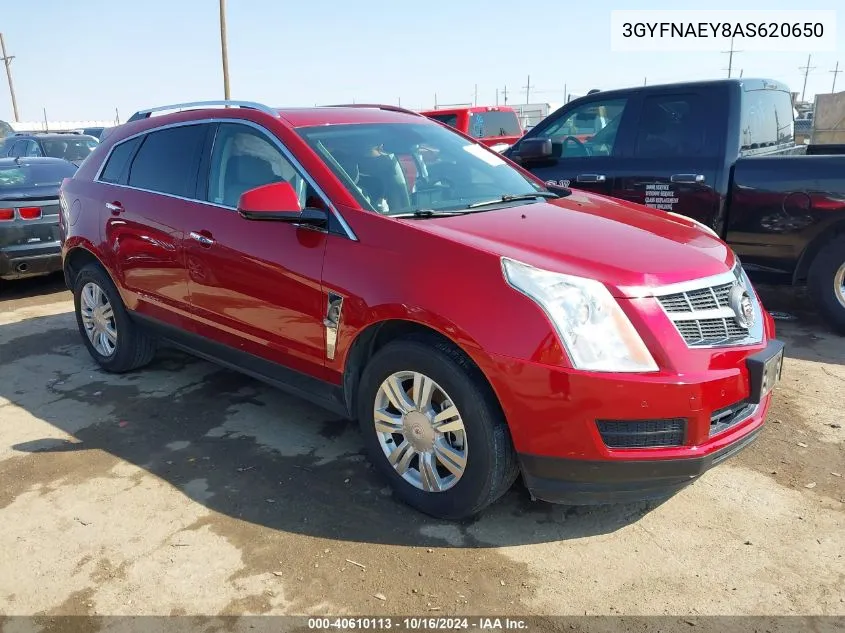 2010 Cadillac Srx Luxury Collection VIN: 3GYFNAEY8AS620650 Lot: 40610113