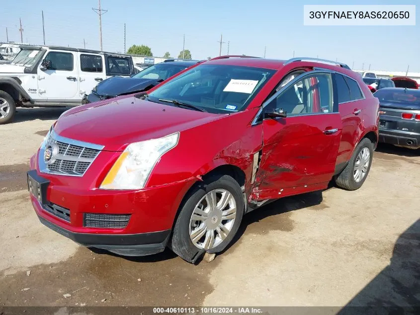 2010 Cadillac Srx Luxury Collection VIN: 3GYFNAEY8AS620650 Lot: 40610113