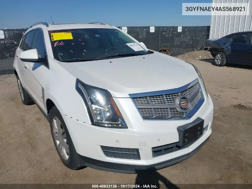 2010 Cadillac Srx Luxury Collection VIN: 3GYFNAEY4AS568921 Lot: 40633136