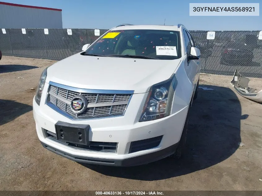 2010 Cadillac Srx Luxury Collection VIN: 3GYFNAEY4AS568921 Lot: 40633136