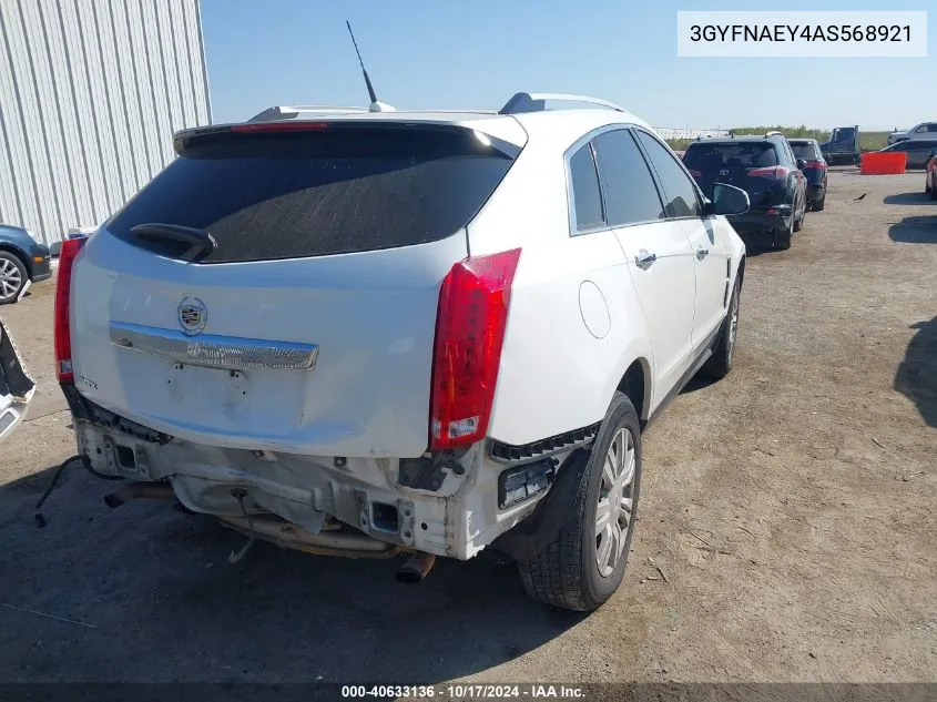 3GYFNAEY4AS568921 2010 Cadillac Srx Luxury Collection