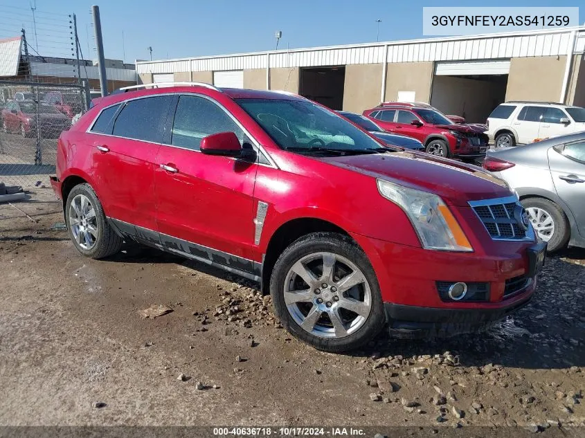 2010 Cadillac Srx Premium Collection VIN: 3GYFNFEY2AS541259 Lot: 40636718