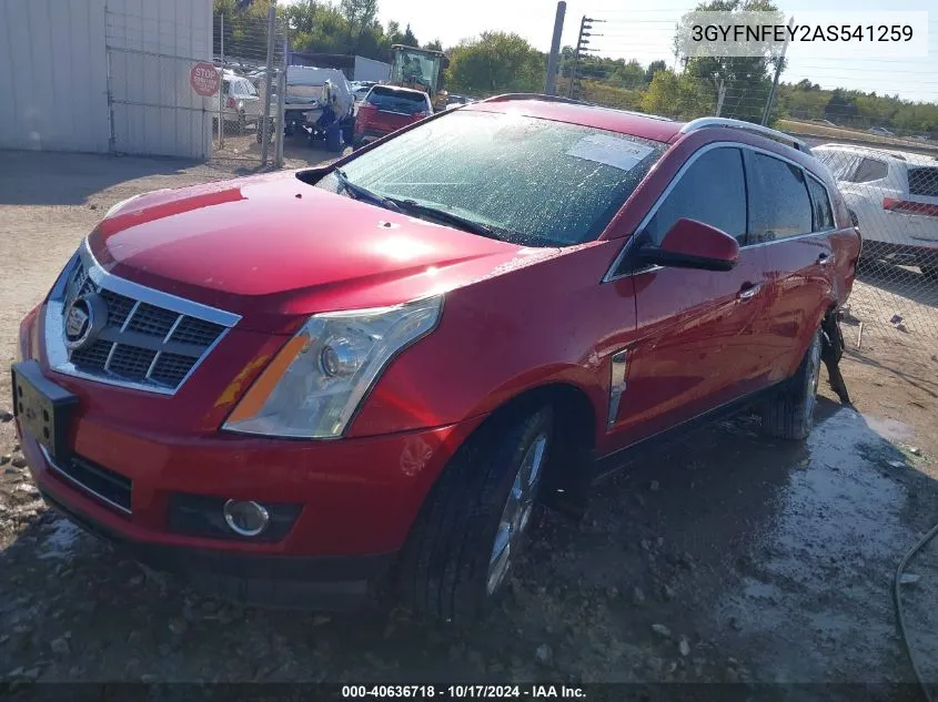 2010 Cadillac Srx Premium Collection VIN: 3GYFNFEY2AS541259 Lot: 40636718