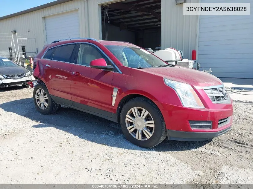 2010 Cadillac Srx Luxury Collection VIN: 3GYFNDEY2AS638028 Lot: 40704196