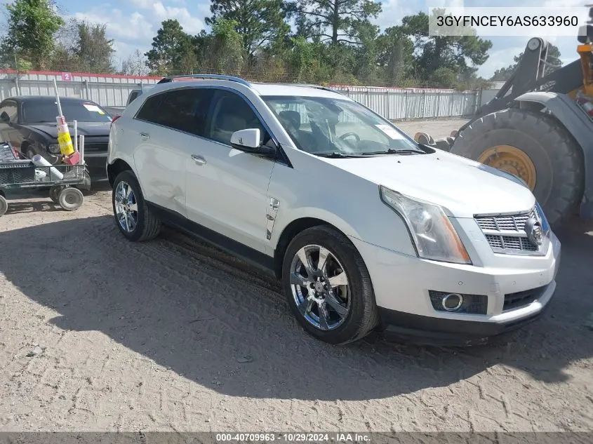 2010 Cadillac Srx Premium Collection VIN: 3GYFNCEY6AS633960 Lot: 40709963