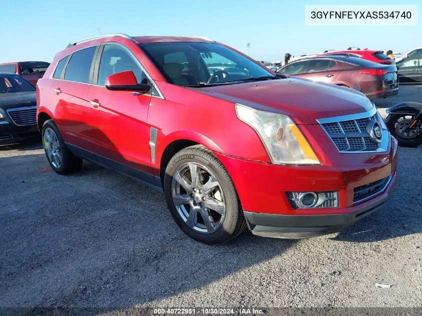 2010 Cadillac Srx Premium Collection VIN: 3GYFNFEYXAS534740 Lot: 40722951