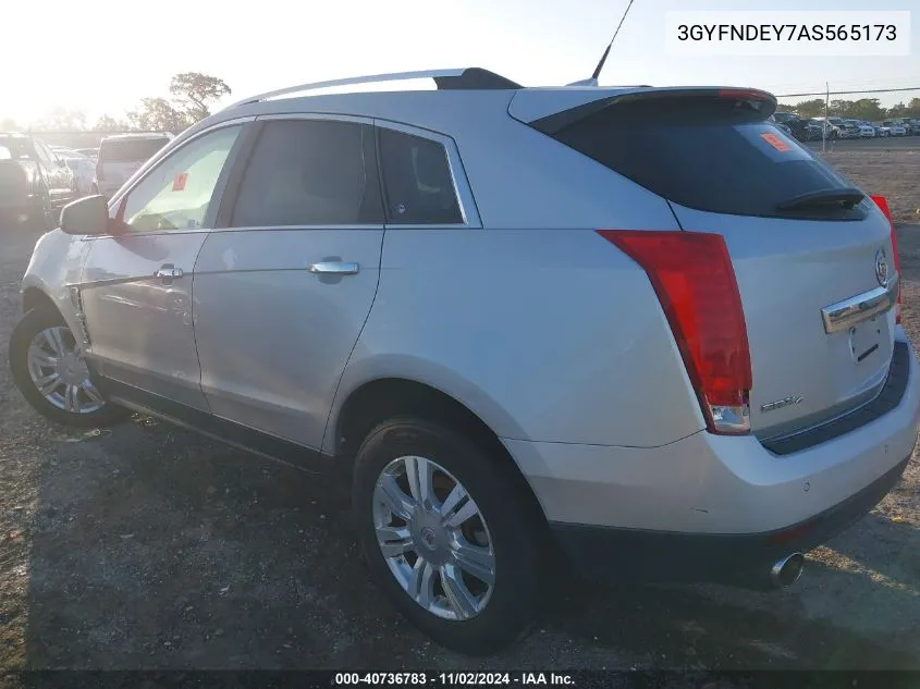 2010 Cadillac Srx Luxury Collection VIN: 3GYFNDEY7AS565173 Lot: 40736783