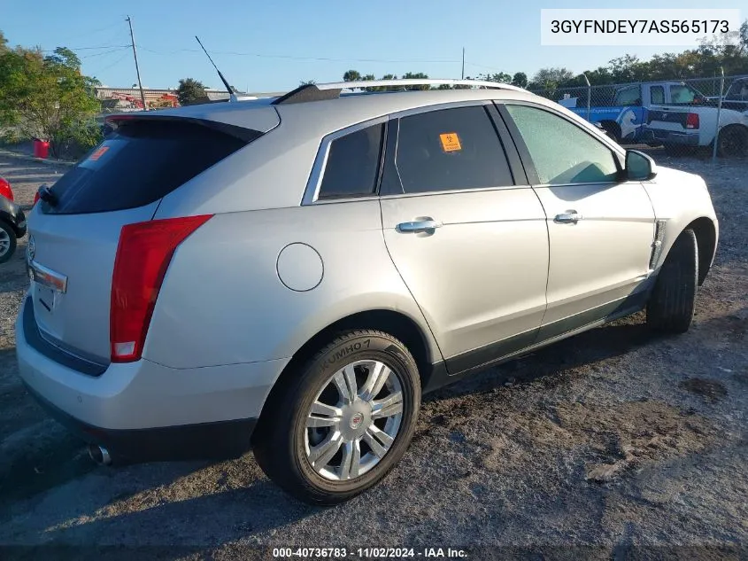 2010 Cadillac Srx Luxury Collection VIN: 3GYFNDEY7AS565173 Lot: 40736783