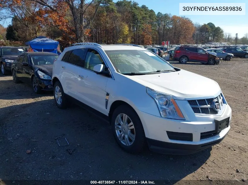 2010 Cadillac Srx Luxury Collection VIN: 3GYFNDEY6AS589836 Lot: 40738547