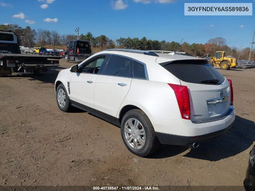 2010 Cadillac Srx Luxury Collection VIN: 3GYFNDEY6AS589836 Lot: 40738547