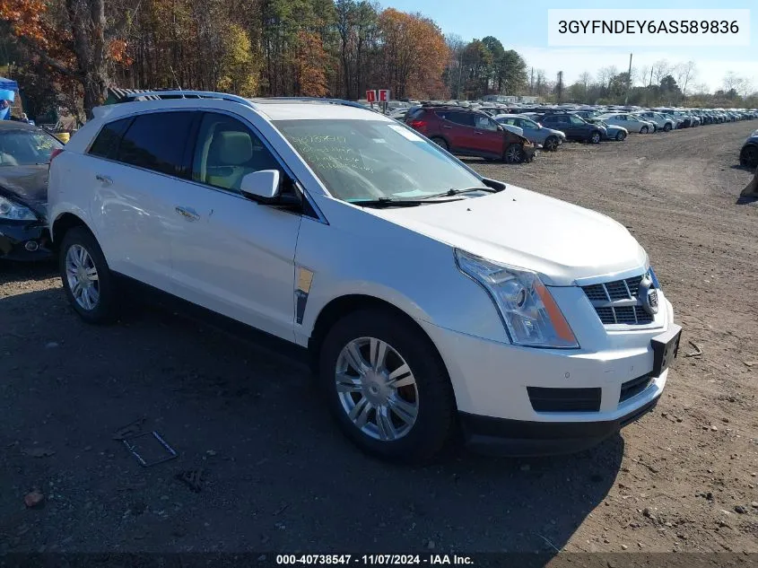 2010 Cadillac Srx Luxury Collection VIN: 3GYFNDEY6AS589836 Lot: 40738547