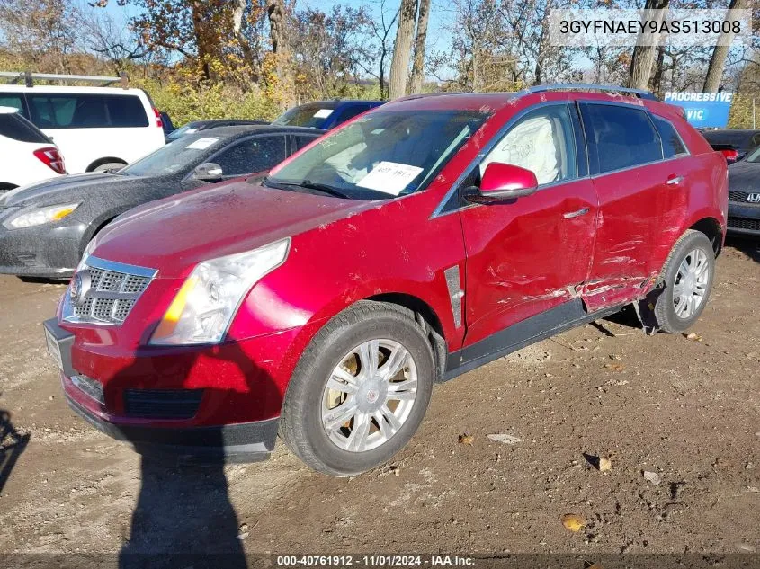 2010 Cadillac Srx Luxury Collection VIN: 3GYFNAEY9AS513008 Lot: 40761912