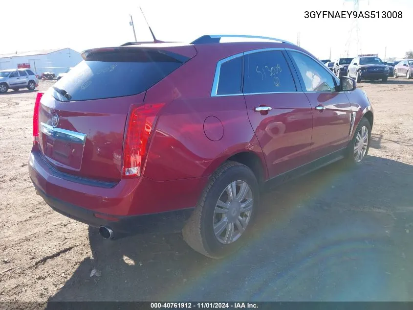 2010 Cadillac Srx Luxury Collection VIN: 3GYFNAEY9AS513008 Lot: 40761912