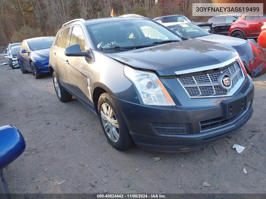 2010 Cadillac Srx Luxury Collection VIN: 3GYFNAEY3AS619499 Lot: 40824442