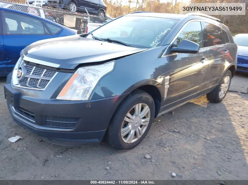 2010 Cadillac Srx Luxury Collection VIN: 3GYFNAEY3AS619499 Lot: 40824442