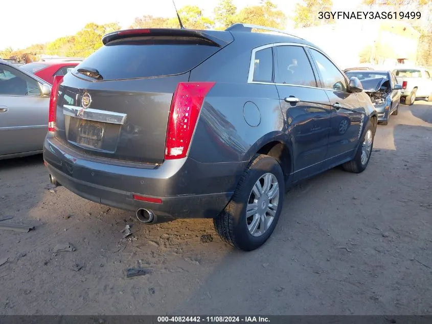 2010 Cadillac Srx Luxury Collection VIN: 3GYFNAEY3AS619499 Lot: 40824442