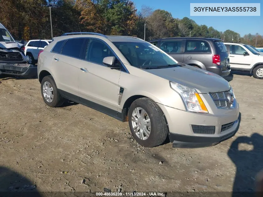 2010 Cadillac Srx Luxury Collection VIN: 3GYFNAEY3AS555738 Lot: 40835239