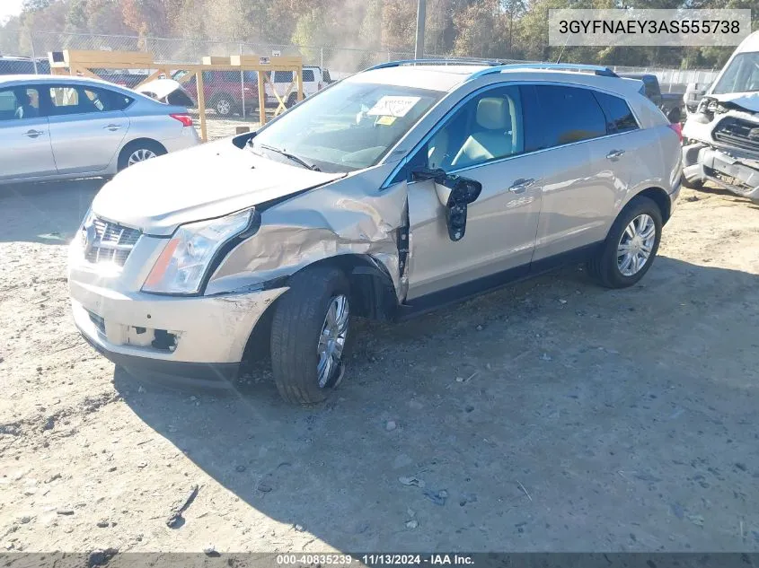 2010 Cadillac Srx Luxury Collection VIN: 3GYFNAEY3AS555738 Lot: 40835239