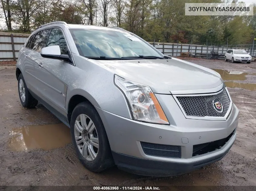 2010 Cadillac Srx Luxury Collection VIN: 3GYFNAEY6AS560688 Lot: 40863968