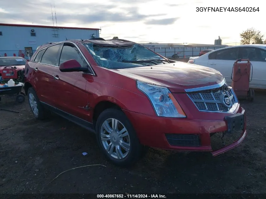 2010 Cadillac Srx Luxury Collection VIN: 3GYFNAEY4AS640264 Lot: 40867652