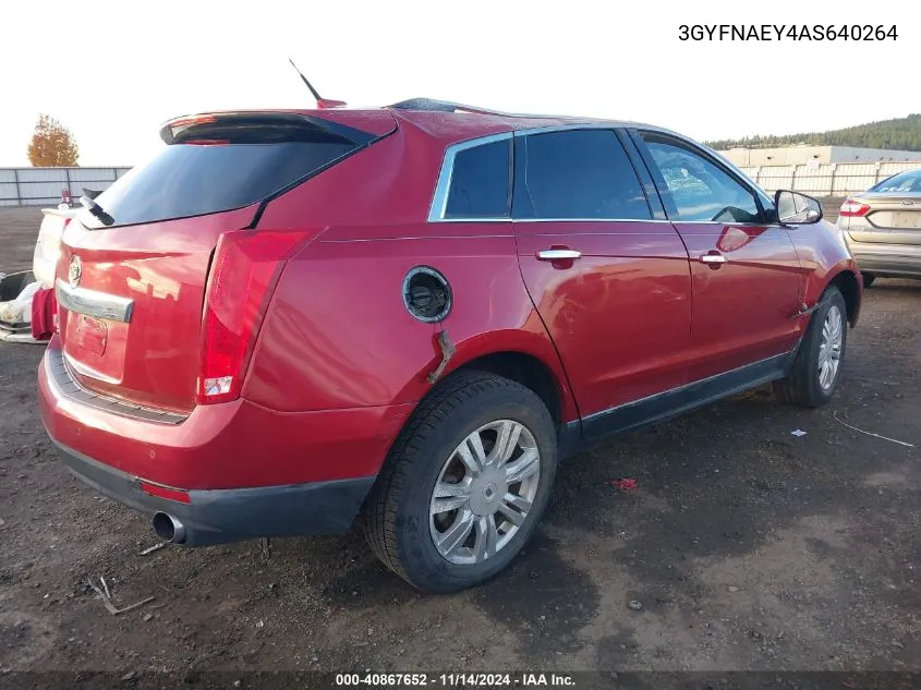 2010 Cadillac Srx Luxury Collection VIN: 3GYFNAEY4AS640264 Lot: 40867652