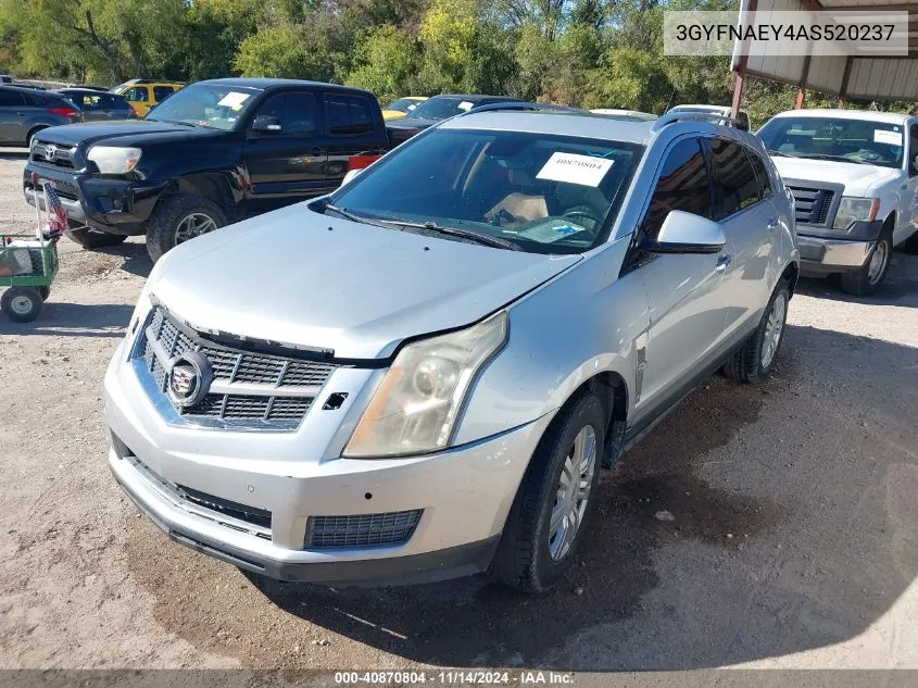 2010 Cadillac Srx Luxury Collection VIN: 3GYFNAEY4AS520237 Lot: 40870804