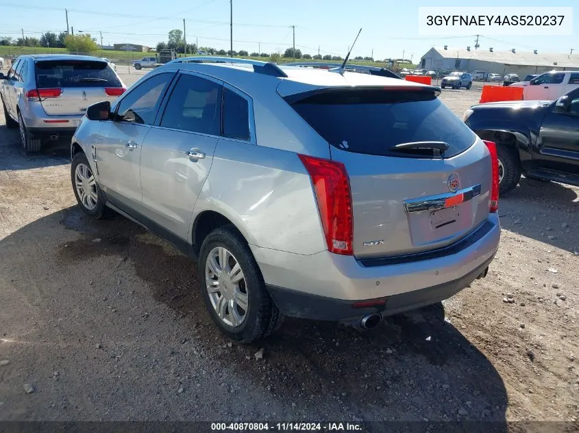 2010 Cadillac Srx Luxury Collection VIN: 3GYFNAEY4AS520237 Lot: 40870804