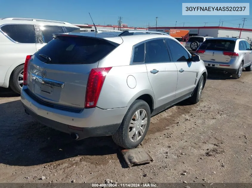 2010 Cadillac Srx Luxury Collection VIN: 3GYFNAEY4AS520237 Lot: 40870804