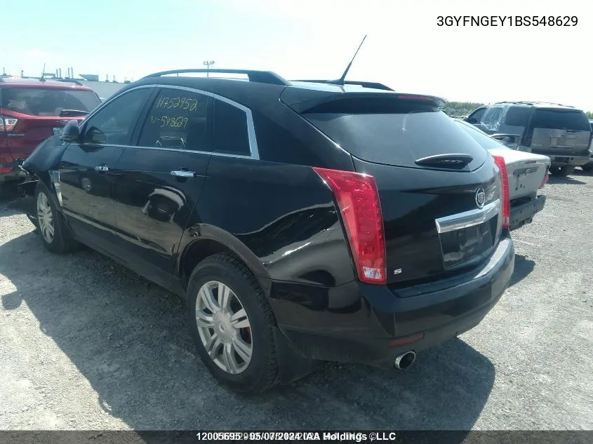 3GYFNGEY1BS548629 2011 Cadillac Srx