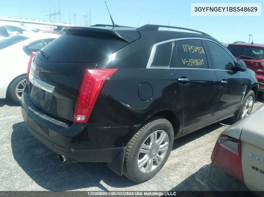 2011 Cadillac Srx VIN: 3GYFNGEY1BS548629 Lot: 12005695