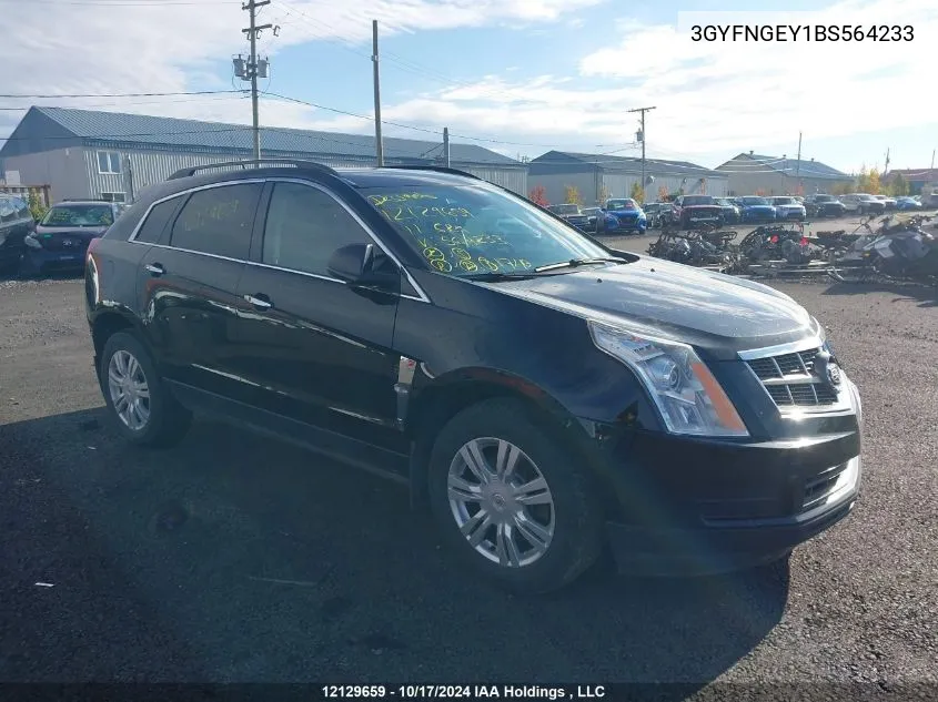 2011 Cadillac Srx VIN: 3GYFNGEY1BS564233 Lot: 12129659