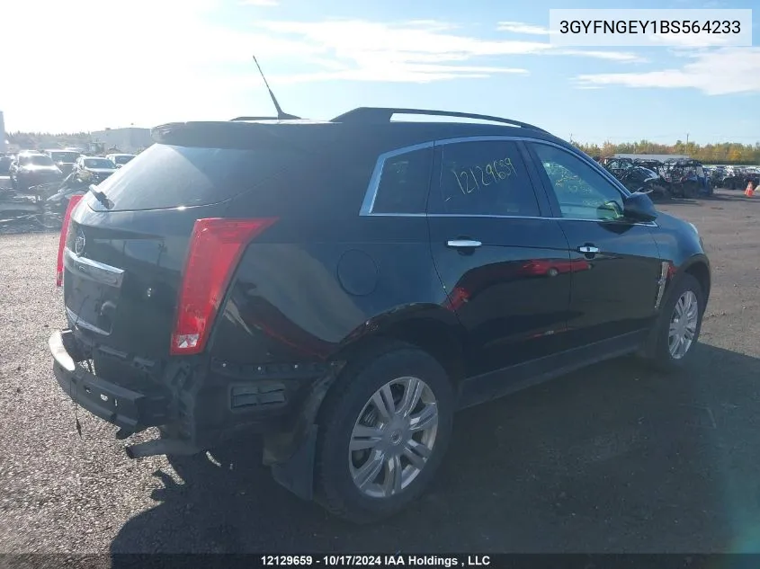 2011 Cadillac Srx VIN: 3GYFNGEY1BS564233 Lot: 12129659