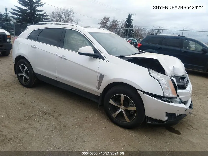 3GYFNDEY2BS642422 2011 Cadillac Srx Luxury Collection