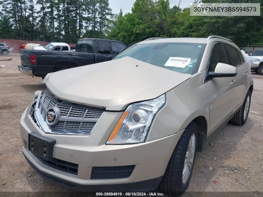 2011 Cadillac Srx Luxury Collection VIN: 3GYFNAEY3BS594573 Lot: 39594918