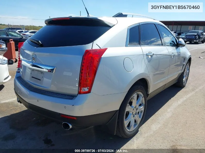 2011 Cadillac Srx Performance Collection VIN: 3GYFNBEY1BS670460 Lot: 39789726