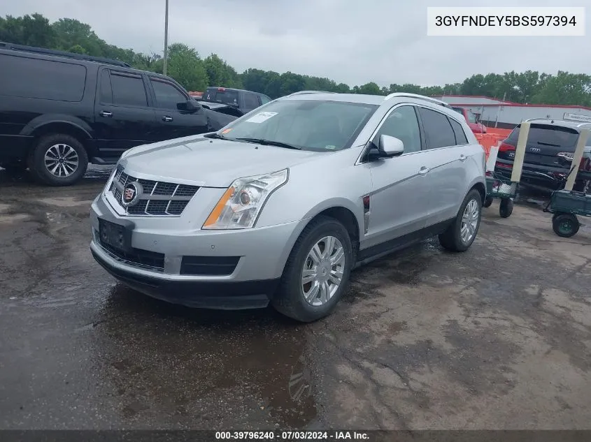 3GYFNDEY5BS597394 2011 Cadillac Srx Luxury Collection