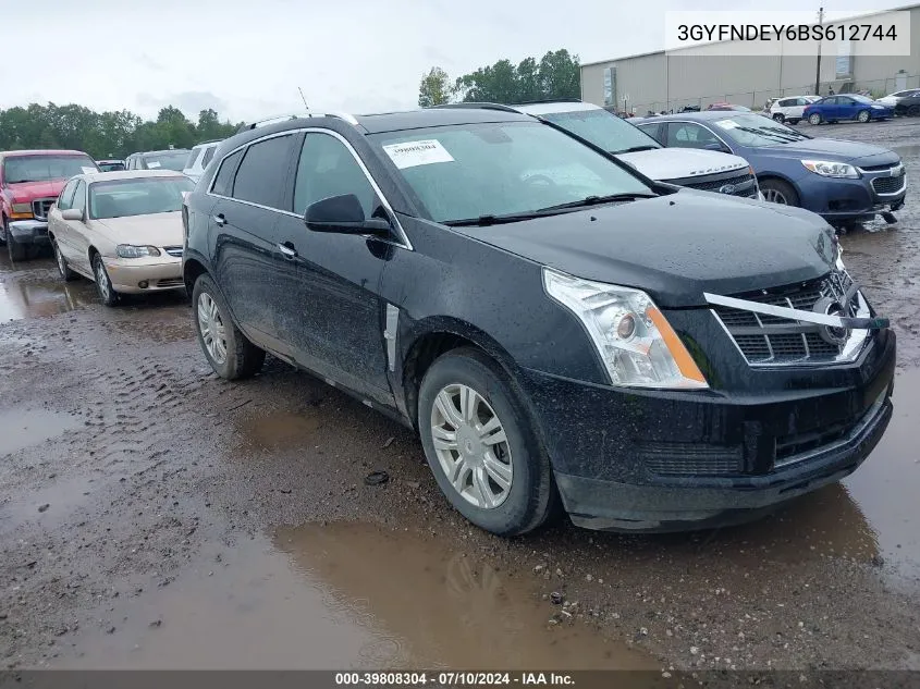 3GYFNDEY6BS612744 2011 Cadillac Srx Luxury Collection