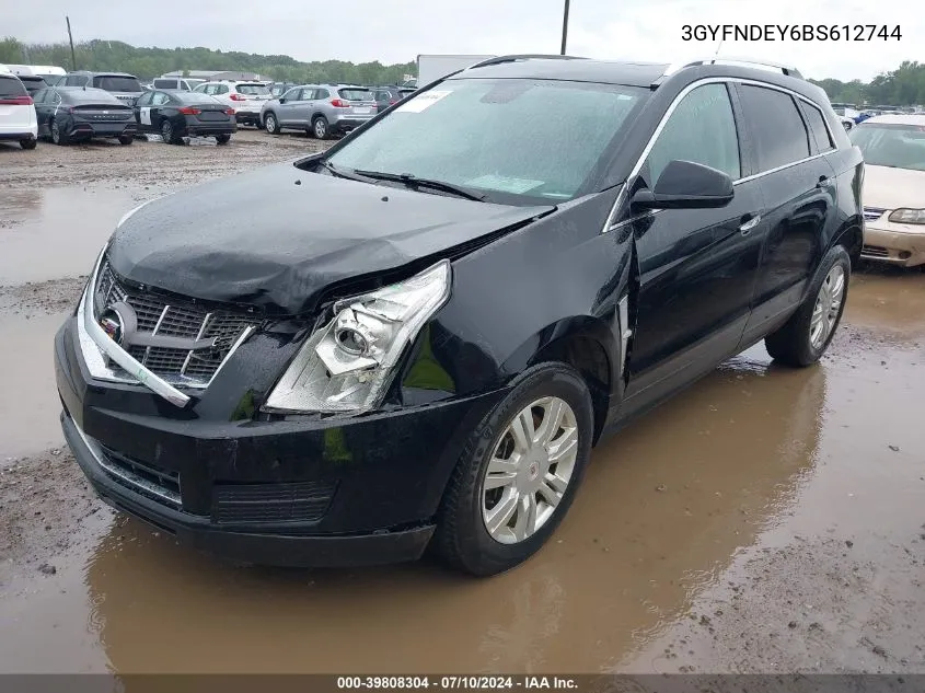 3GYFNDEY6BS612744 2011 Cadillac Srx Luxury Collection