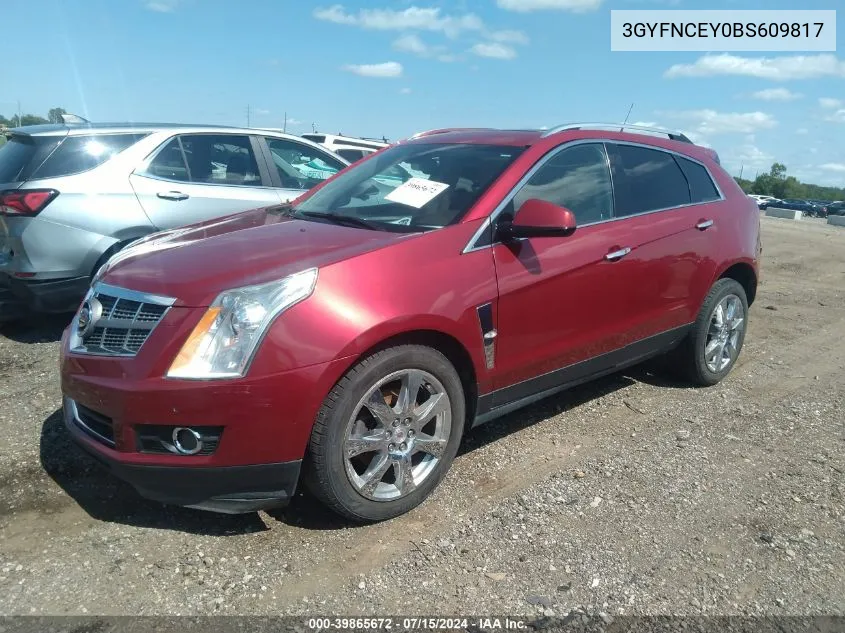 3GYFNCEY0BS609817 2011 Cadillac Srx Premium Collection