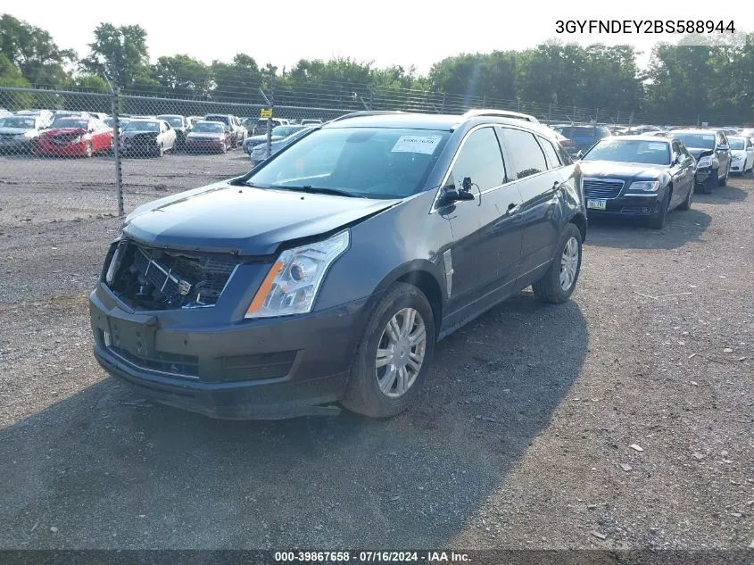 3GYFNDEY2BS588944 2011 Cadillac Srx Luxury Collection