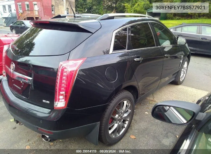 2011 Cadillac Srx Premium Collection VIN: 3GYFNFEY7BS577921 Lot: 39914119