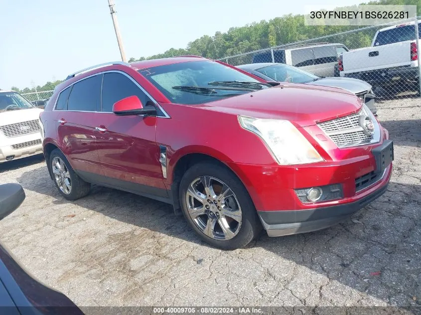 2011 Cadillac Srx Performance Collection VIN: 3GYFNBEY1BS626281 Lot: 40009705